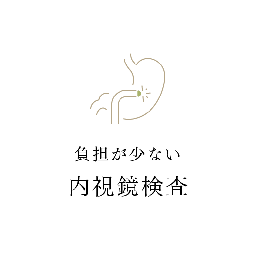 負担が少ない内視鏡検査